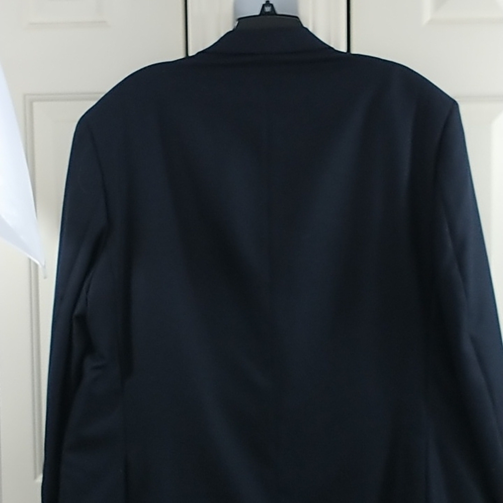 IZOD Classic Two Button Navy Blazer Fully Lined 50Reg - Picture 7 of 13